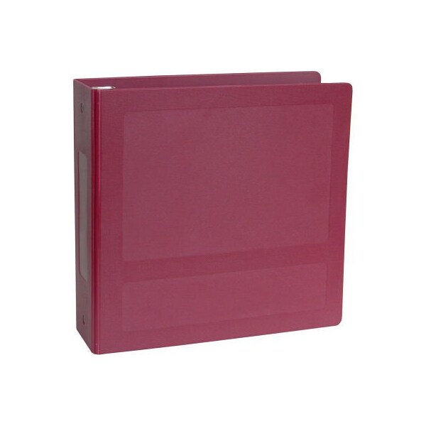 Omnimed 2" Antimicrobial Binder, 3-Ring, Side Open, Holds 375 Sheets, Burgundy